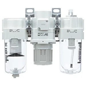 ACG20 ACG20~40-B (FRL), Hava filtresi, Regülatör w/Built-in Basınç göstergesi, Yağlayıcı