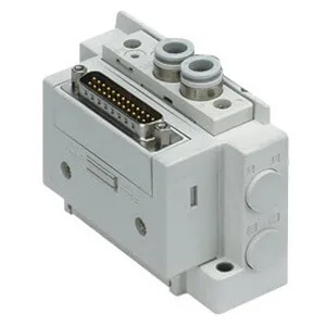 SS5Y7-10 SS5Y7-10, 7000 Series Manifold, D-sub Konnektör, Flat Ribbon Kablo (IP40), Side Ported