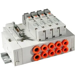 SS5Y5-45G SS5Y5-45G, 5000 Series, Stacking Manifold, DIN Rail Mount, Flat Ribbon Kablo Konnektör (PC Wiring System Compatible)
