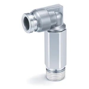 KQB2W One Touch Fitting, Tube-Male Thread Connection, Inch Size UNF, NPT, Extended Male Elbow - KQB2W