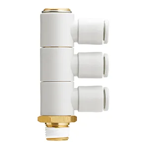 KQ2VT One Touch Bağlantı elemanı, General Purpose, Hortum-Male Thread Connection, Triple Universal Male Elbow - KQ2VT
