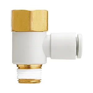 KQ2VF One Touch Fitting, General Purpose, Tube-Female Thread Connection, Universal Female Elbow - KQ2VF