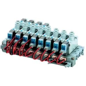SS5YJ5 SS5YJ5, 5000 Series, Bar Stock Manifold, Flat Ribbon Cable