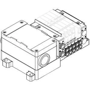 SS5Y3-10T SS5Y3-10T, 3000 Series Manifold, Terminal Block Box (IP67), Side Ported