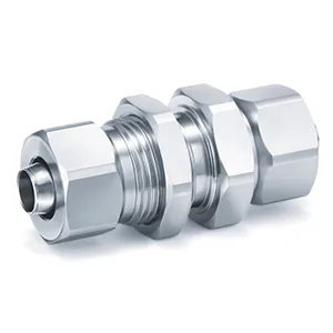 KFG2E-00 Specialty Bağlantı elemanı, 316 Paslanmaz çelik, Bulkhead Union - KFG2E-00