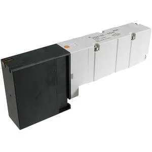 VQ4*5* VQ4*5*, 4000 Series, 5 Port Solenoid valf, Plug Lead, Base Mounted