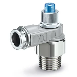 ASB-H Speed Kontrolörler, General Purpose, One-touch Bağlantı elemanı, Hexagon Wrench Adjusting & Indicator, All Metal Exterior, Elbow – ASB-H