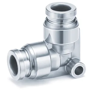 KQG2L-00 One Touch Fitting, 316 Stainless Steel, Union Elbow - KQG2L-00