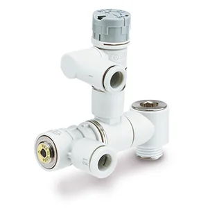 ASP-S Integrated Pilot Check Valve with Residual Pressure Release Valve, With Push–lock & Indicator, Horizontal – ASP-S