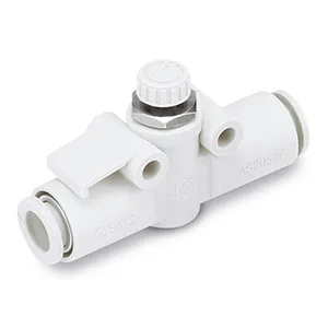 AS*2F Speed Kontrolörler, General Purpose, One-touch Bağlantı elemanı, Simple Handle, In-line, Standart, Metric Boyut - AS*2F