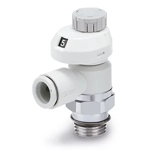 AS*2*1FS-U* Speed Kontrolörler, General Purpose, One-touch Bağlantı elemanı, ile Push-lock & Indicator, ile Uni Thread, Elbow - AS*2*1FS-U*