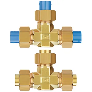 KFT-00 Specialty Fitting, Brass Insert Fittings, Union Tee - KFT-00