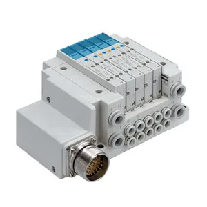 SS5Y3-10M SS5Y3-10M, 3000 Series Manifold, Circular Konnektör (IP67), Side Ported