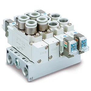 SY7000-X701 SY7000-X701 Port Solenoid valf, 4-Position Dual 3-Port Valf, Body Ported/Base Mounted