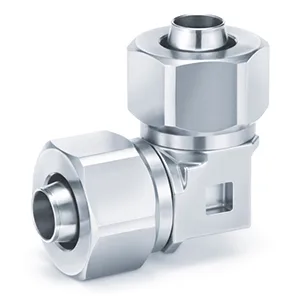 KFG2L-00-F Insert Fitting, FDA Compliant, 316 Stainless Steel, Union Elbow - KFG2L-00-F