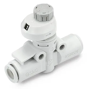 AS*2FS Speed Kontrolörler, General Purpose, One-touch Bağlantı elemanı, ile Push-lock & Indicator, In-line - AS*2FS