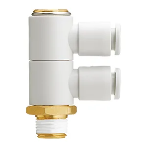 KQ2VD One Touch Bağlantı elemanı, General Purpose, Hortum-Male Thread Connection, Double Universal Male Elbow - KQ2VD