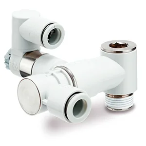 ASP-G Integrated Pilot Check Valve with Residual Pressure Release Valve, With Push-lock, Horizontal – ASP-G