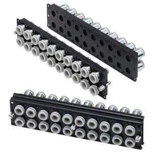 KDM*-X1053 KDM*-X1053, Rectangular Multi-Konnektör ile ø10, ø12 Tek dokunuş bağlantı elemanları