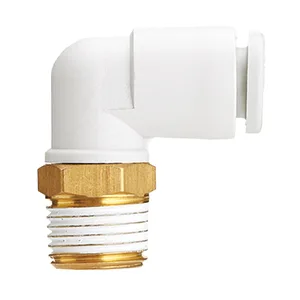 KQ2L One Touch Fitting, General Purpose, Tube-Male Thread Connection, Male Elbow - KQ2L
