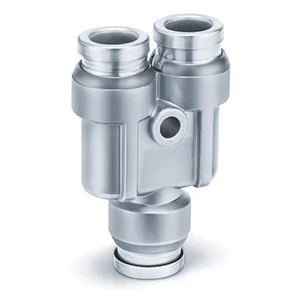 KQB2U-00 One Touch Fitting, Tube-Male Thread Connection, Inch Size UNF, NPT, Union Y - KQB2U-00