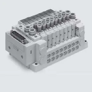 SS5Y7-12S SS5Y7-12S, 7000 Series Manifold for Series EX250 Integrated (I/O) Serial Transmission System (IP67), Top Ported