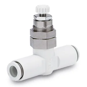 AS***1F-3 Speed Controllers, General Purpose, One-touch Fitting, Simple Handle, Panel Mount, In-line - AS***1F-3