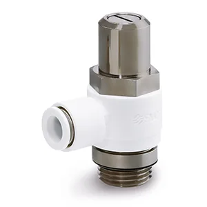 AS*2*1F-W2D Speed Controllers, General Purpose, One-touch Fitting, Flat Head Screwdriver Adjusting, Flame Resistant, Elbow - AS*2*1F-W2D