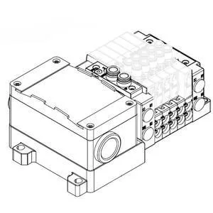 SS5Y3-12T SS5Y3-12T, 3000 Series Manifold, Terminal Block Box (IP67), Top Ported
