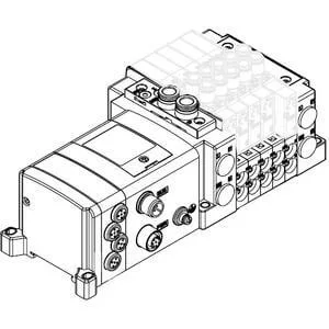 SS5Y3-12S SS5Y3-12S, 3000 Series Manifold for Series EX250 Integrated (I/O) Serial Transmission System (IP67), Top Ported