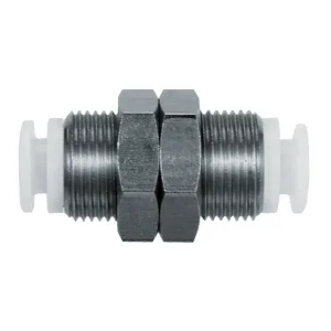 KGE-00 One Touch Bağlantı elemanı, 303 Paslanmaz çelik, Bulkhead Union - KGE-00