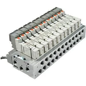 SS5Y3-**P SS5Y3-**P, 3000 Series, Bar Stock Manifold, Flat Ribbon Kablo Konnektör