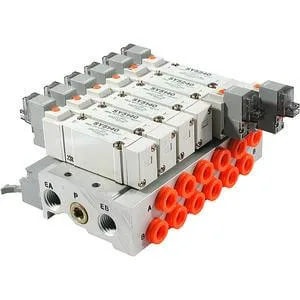 SS5Y5-**P SS5Y5-**P, 5000 Series, Bar Stock Manifold, Flat Ribbon Kablo Konnektör