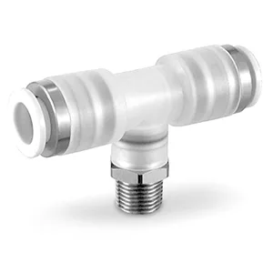 KPQT/KPGT One Touch Bağlantı elemanı, Clean, Male Branch Tee for Air Drive System - KPQT/KPGT