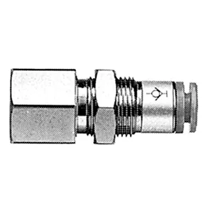 KCE One Touch Bağlantı elemanı, Self-Sealing, Bulkhead Female Union - KCE