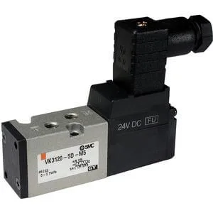 VK3000 VK3000, 5 Port Solenoid valf, Direct Poppet, Rubber Seal