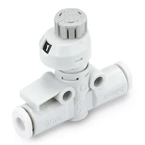 AS*2FSG Speed Controllers, Stainless Steel, With Push-lock & Indicator, In-line - AS*2FSG
