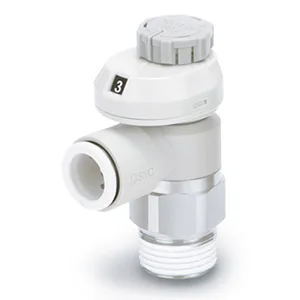 AS*2*1FSG Speed Kontrolörler, Paslanmaz çelik, ile Push-lock & Indicator, Elbow - AS*2*1FSG
