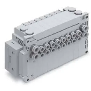 SS5Y5-11 SS5Y5-11, 5000 Series Manifold, D-sub Konnektör, Flat Ribbon Kablo (IP40), Bottom Ported